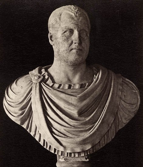 AncientEurope's tweet photo. Marble bust of Balbinus. Capitoline Museums. #Balbinus (c. 178 – 238), was Roman Emperor with Pupienus for three months in 238, the Year of the Six Emperors. https://t.co/I2DyRIIpjO