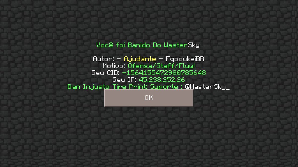 Melhor Servidor , Da Ban Em Mim Que Nao Fis Nada , Mais Nao Bani O Hack ON

<a href="/WasterSky_/">WasterSkyPe</a>