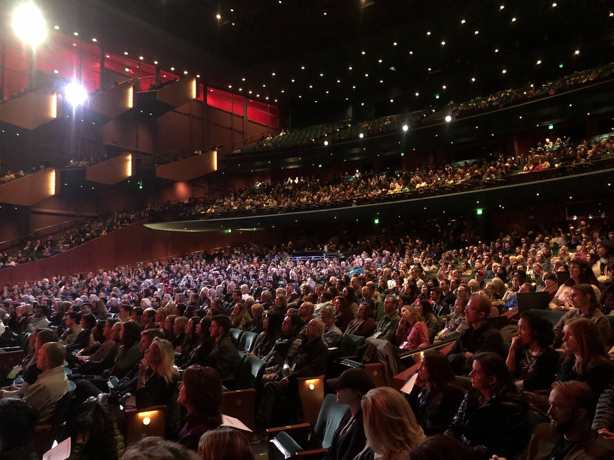 The 3000 strong audience at McCaw hall theatre