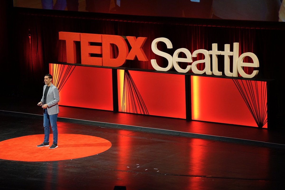 Anirudh Koul standing in front of TEDxSeattle