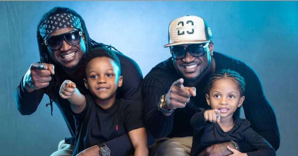 Peter Okoye\s wife wishes him and brother Paul a happy birthday  