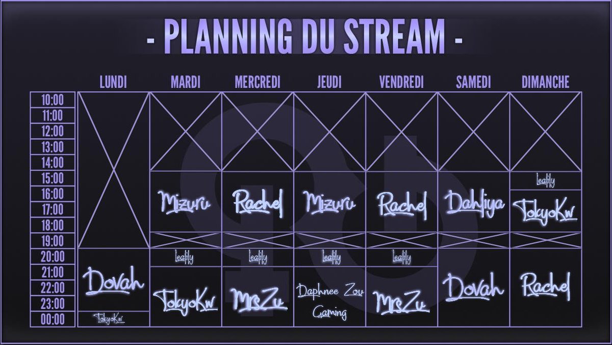GIRLSINGAME_EU's tweet photo. Et voilà! Le 1er planning de stream des Girls In Game! 😍 Et c’est @Dovahblitz qui a le privilège d’inaugurer la chaîne! On vous attends demain, 20h! 😘 https://t.co/gYO2GuI1ka