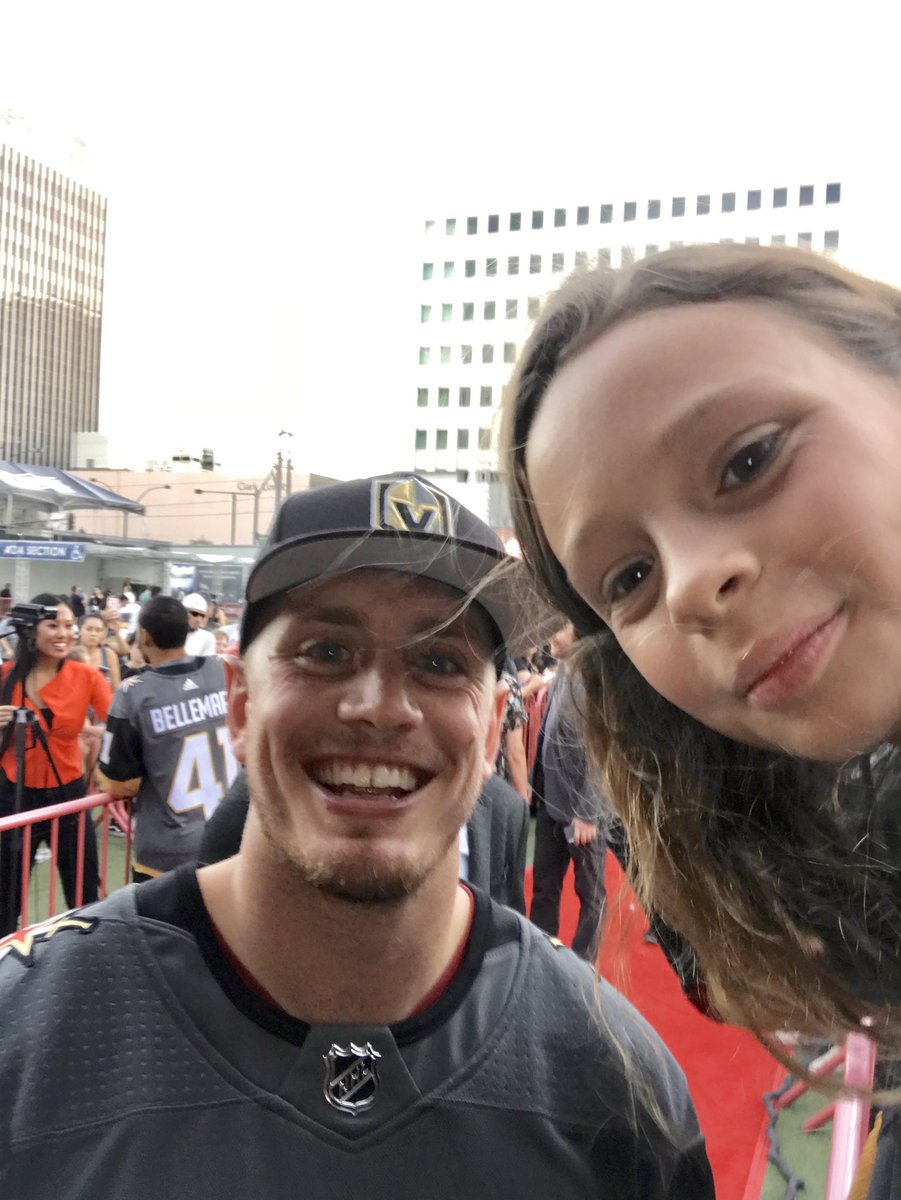VGKHatGirlLogan's tweet photo. It’s a @GoldenKnights game day in Edmonton against the @EdmontonOilers!! I’m so excited that @nateschmidt29 is back!!  Go Knights Go!! Go Knights Go!! Go Knights Go!! ~ 💕 #GoKnightsGo #VegasBorn #vegasgoldenknights #VGK #loganthegirlwiththehat #kidyoutuber #kidsofinstagram... https://t.co/d9kEQ6eWxP