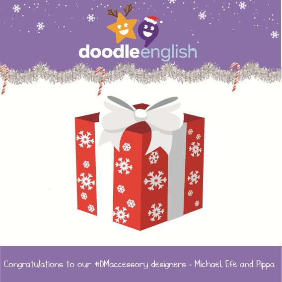 DoodleEnglish's tweet photo. ...we have some exciting news!🎉📣Introducing to you our DoodleEnglish #DMaccessory competition winners!

As we received three fantastically creative designs for a mystery box we just HAD to create and add to DoodleEnglish!

Congratulations to Michael, Efe and Pippa! Bravo 👏 https://t.co/tXddHeBONU