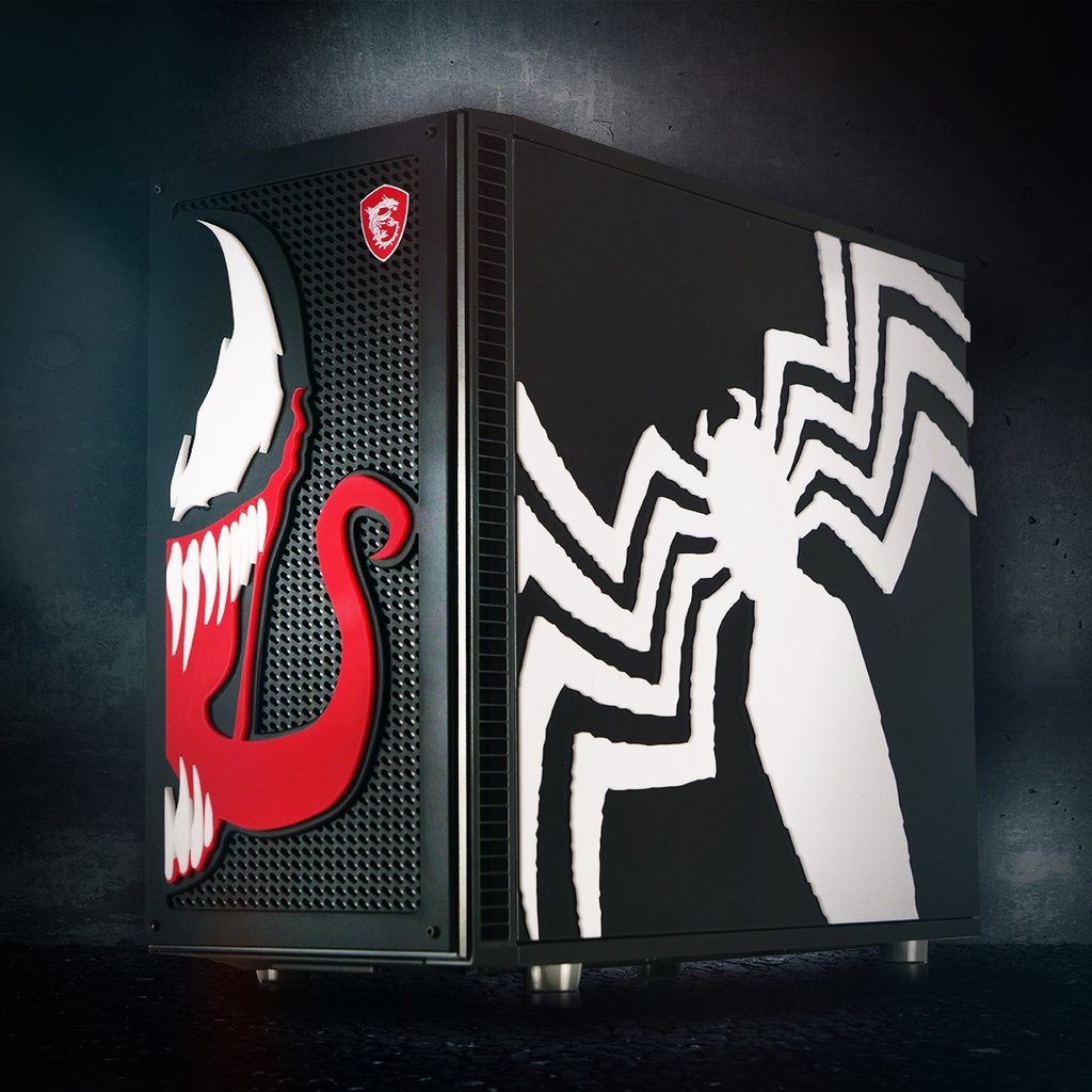 msiUSA's tweet image. Check this Venomized build with the ACE mobo! 
Such a great work from @jojococostudio!

Spec🔎:
Mobo: MEG Z390 ACE
GPU: MSI GEFORCE GTX 1070 TI TITANIUM 8G 
CPU:  INTEL® CORE™ i7-8700K
Case:  Fractal Design Define S2 Blackout -TG

#MSIZ390 #NewDimensions390 #INTEL #MSIxVenom