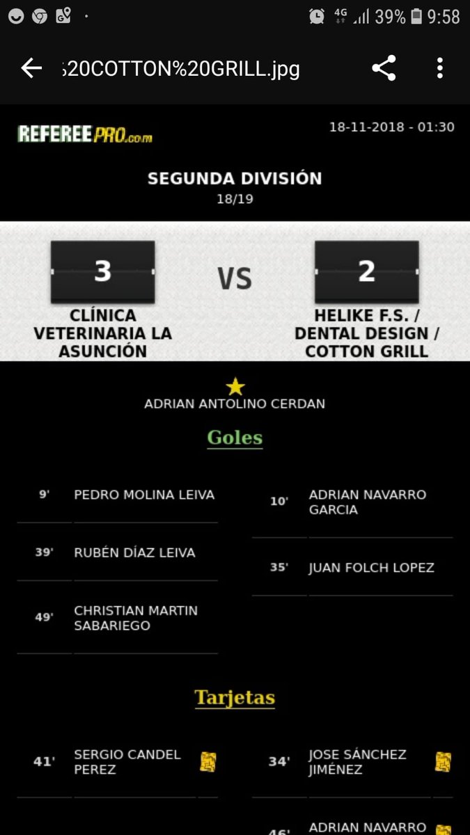 CV La Asunción 3-2 Helike FS.
Nueva victoria ante un rival dificil donde supimos remontar a falta de pocos minutos para el final. Seguimos arriba #Afull