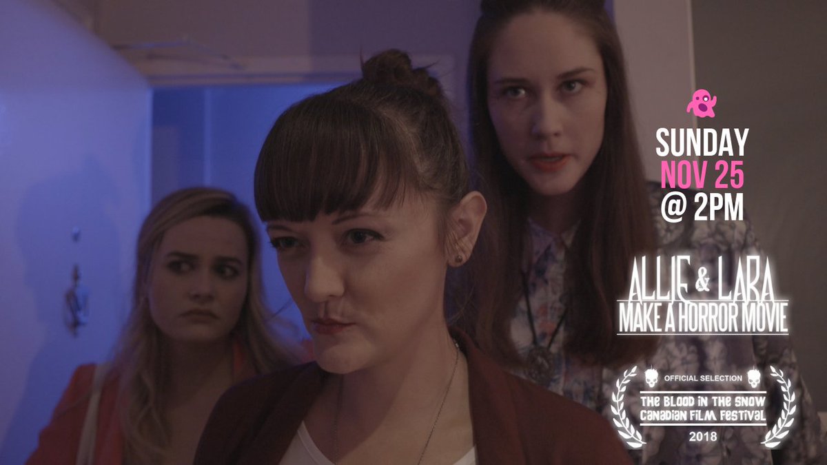 We'll come. We'll see. We'll... probably not conquer. See ours and others' genre-y #webseries at <a href="/BITSFILMFEST/">Blood in the Snow Film Festival</a>! Lots of amazing films, shorts, and panels. Grab yo tix 🎫👻 👉 bloodinthesnow.ca/BITS2018.html  
#Toronto #womeninhorror #horror