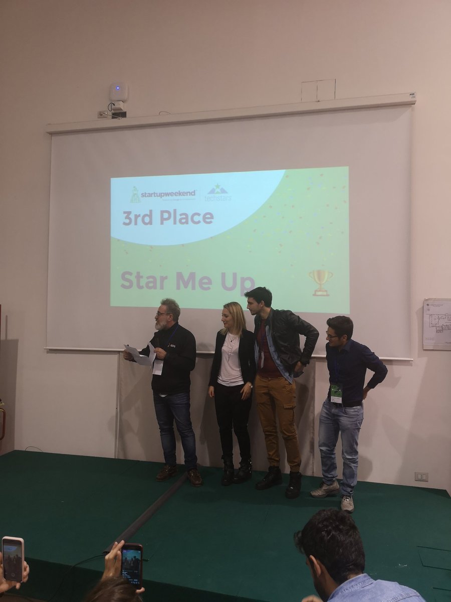 Terzo posto! Starmeup! 💡🚀 <a href="/swcatania/">Startup Catania</a> <a href="/StartupWeekend/">Techstars Startup Weekend</a> #SWCTA18 #catania #startup