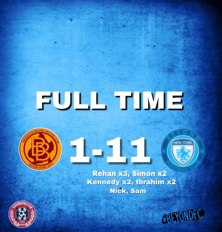 NYIntFC's tweet photo. 4 WINS IN A ROW!π
5 FROM THE LAST 6! π
BEYOND ARE ON A ROLL!π
Goals from @rehanmunir @simonczaplinski @obb_no_limit_13k @swag_god_ibraah @nickjplatt @thegeekmob
#thegreatestamateurteamintheworld #cosmosoccerleague @cosmoleague #BeyondFC #WeAreBeyond #COYBIB #AllezLesBleus https://t.co/1N3XkCZKaY