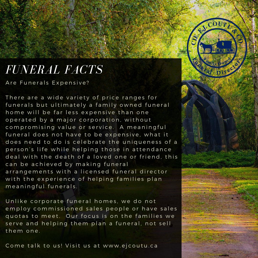 coutu1895's tweet photo. #Funeral Facts:  Are funerals expensive?  The experts give you the lowdown on cost and planning.   #funerals #winnipeg #ywg https://t.co/2DHk4QMIsJ https://t.co/0649NSYJ6Y