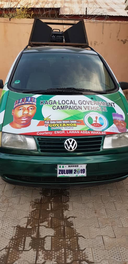 Umara45's tweet photo. Engr Lawan Abba Wakilbe Special adviser On SUBEB has donated Campaign Vehicle to Prof Babagana Umara Zullum Apc Governorship Candidate of Borno state
#BornoDecidesAPC
#Zulum2019
#Zulumclear
#ZulumAllTheWay  
@GovBorno @bornomrrr @Sharksawn https://t.co/tEbCjyfCD0