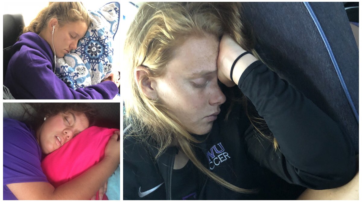 KdubWSoccer's tweet photo. Last Sleepy Sunday of the year dedicated to 3/4 captains! @DearNissa ALWAYS had a blanket covering her 🤣😴 #TwitterlessDee https://t.co/QegFW8Kxiq