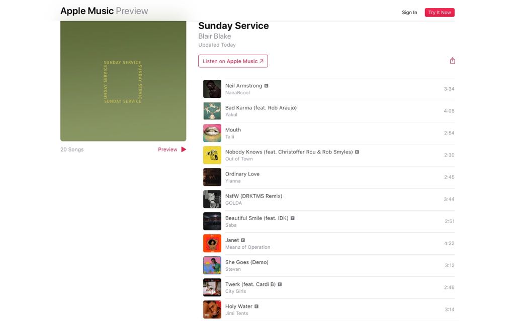 SundaySrvc's tweet photo. 🚨Another Sunday, Another GREAT playlist! 

SS 96 is here and full of vibes! We’re kicking off this week w/ *NEW * music from @nanabcool @yakulband @yiannamusic @MeanzMusic_ @jimitents @Taliimusic @CityGirls_QC @sabaPIVOT @idk + more 🔥

LISTEN/FOLLOW: https://t.co/5WAqguUp1k https://t.co/NZ3x2uZM3i