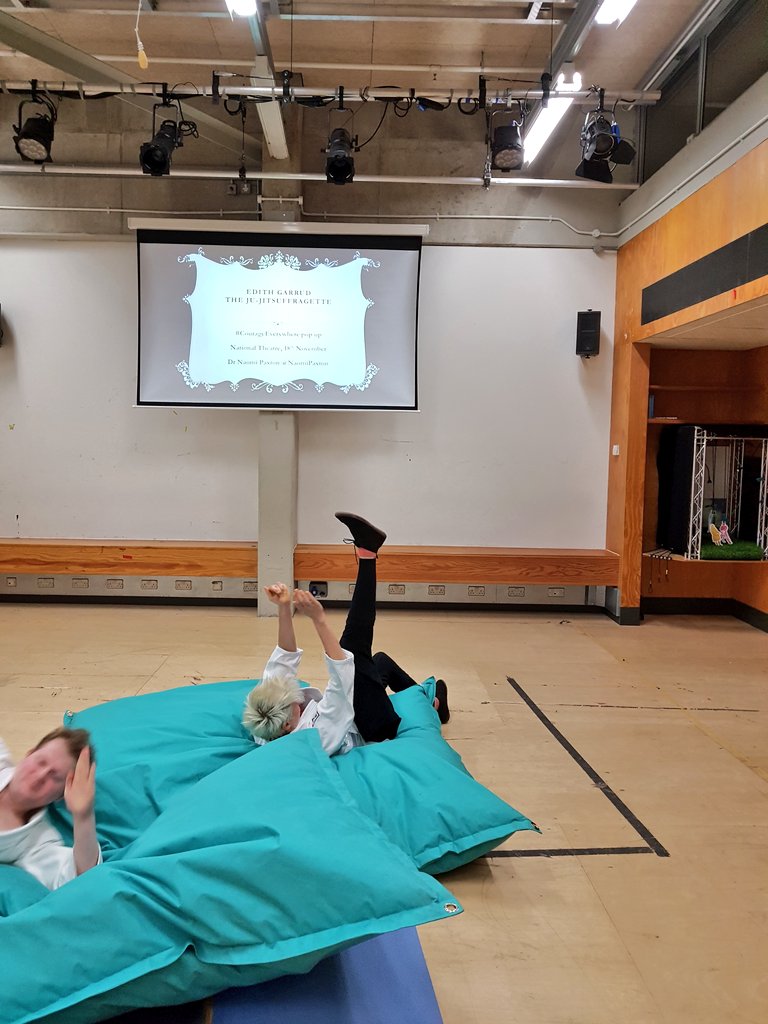 Emilymatters's tweet photo. Looking forward to @iszi_lawrence's #EdithGarrud demonstration as part of today's brilliant #CourageEverywhere Pop up event @NationalTheatre. https://t.co/VMDXVzWmyd