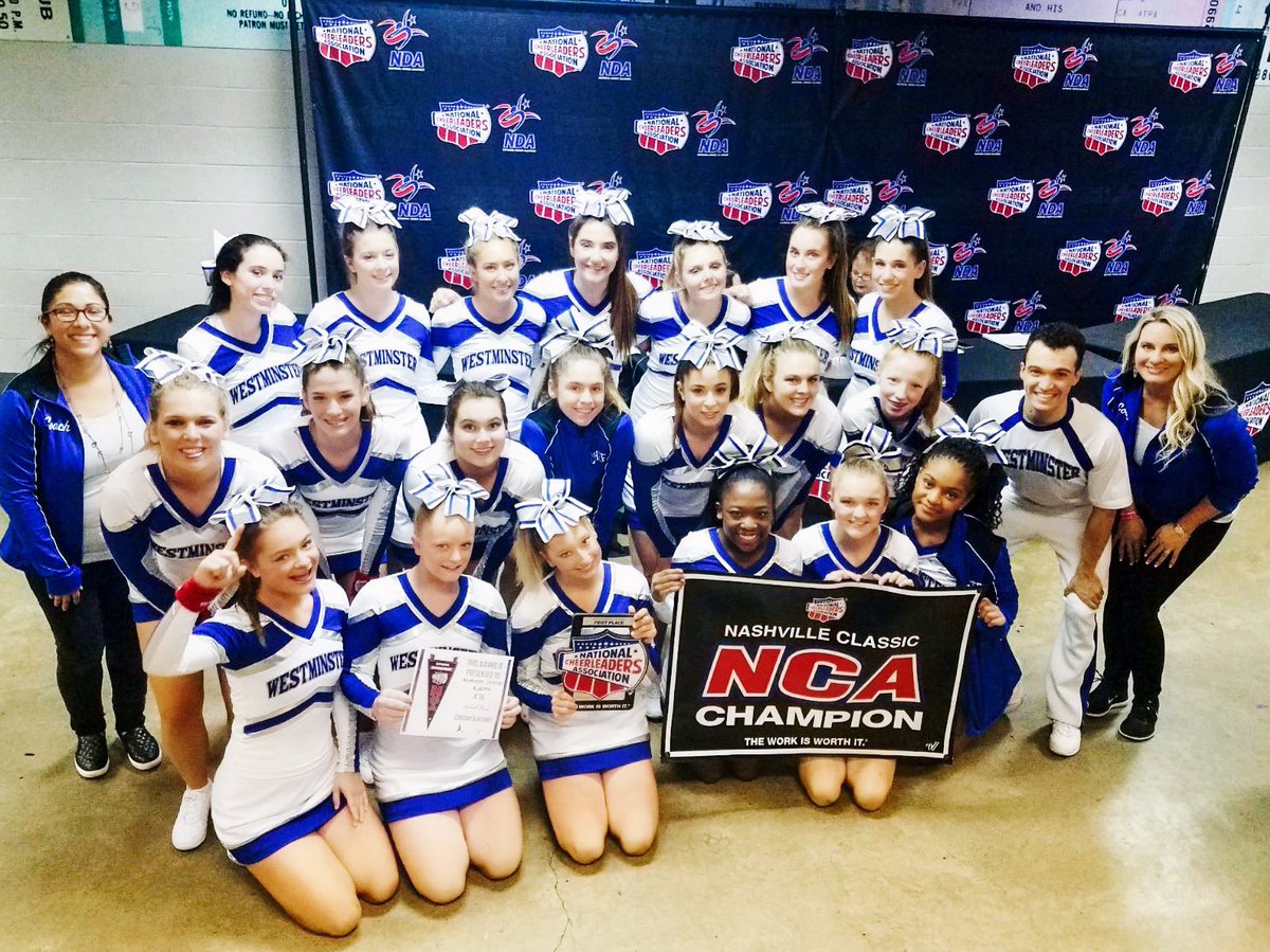 WCAcheer's tweet photo. 1st place Varsity Coed Division CHAMPIONS! Great feeling knowing you have everything on the mat!  #GoCats #WCAcheer https://t.co/wDtSn9UmXn