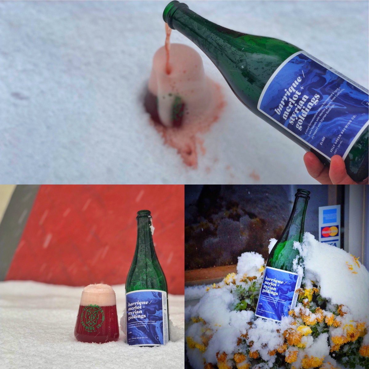 Aged 20 months in oak, referenced with Merlot grapes 🍇, dry hopped with Styrian Goldings, then conditioned in the bottle for 3 months 🍾. Barrique: Merlot + Styrian Goldings is available now for your 🦃 festivities.