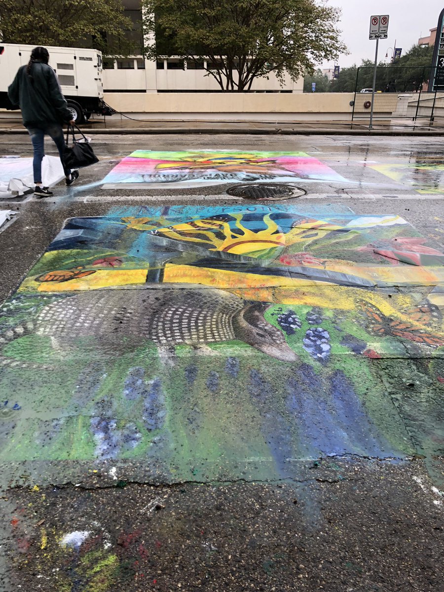 Before the rain, after the rain. All that lives on is the photo and knowing we were apart of helping others through art. @via_colori