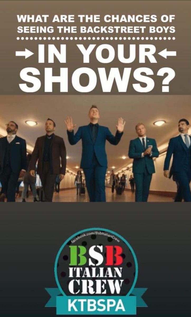 PattySquit's tweet photo. @backstreetboys @aj_mclean @BSBitalianCrew @brian_littrell @howied @alecattelan
#catteland #RadioDeejay #bsbbackinitaly #bsbpromo
please come in italy ! we miss you https://t.co/KAmhMqTsxp