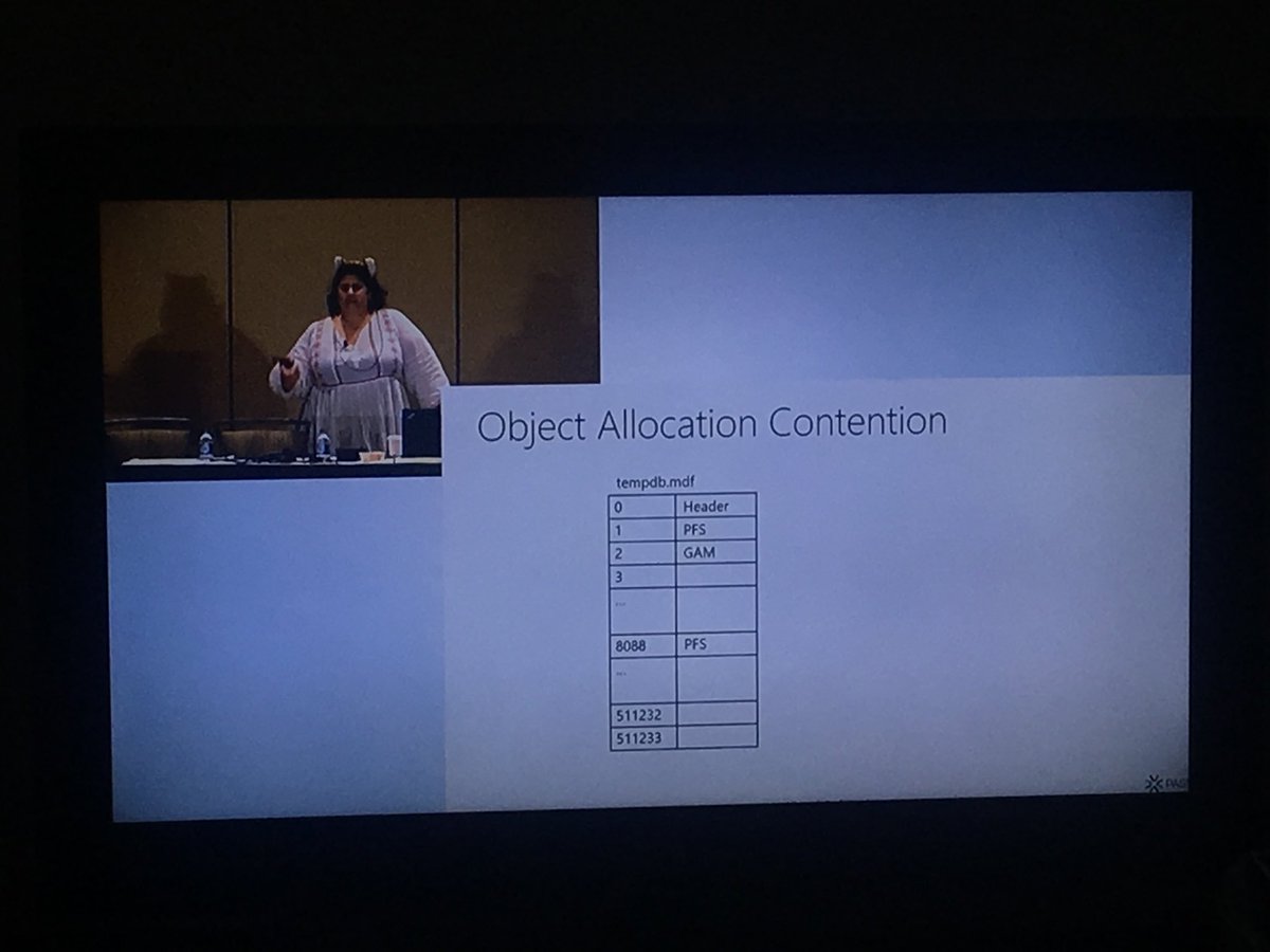 gbissio's tweet image. #tempdb #passsumit2018 ⁦@SQLGoddess⁩ 🔝🔝👏🏻👏🏻