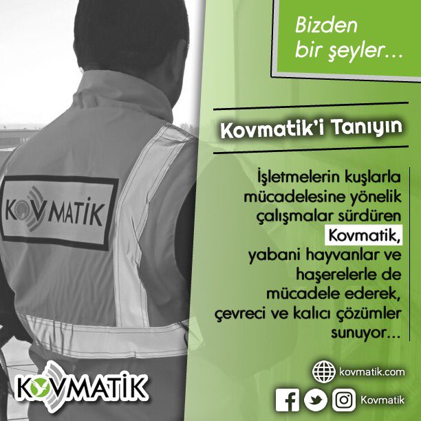 kovmatikresmi's tweet photo. Üretimin olduğu her yerde yaşanabilecek sorunlara ilişkin ultrasonik çözümler sunuyoruz. Uzman ekibimiz ve nitelikli hizmetlerimizle tanışmaya ne dersiniz? #Kovmatik #Kuş #Hayvan #Canlı #Haşere #Çevre #Doğa #Ultrasonik #Hizmet #Firma #Marka #Kurum #İşletme https://t.co/qPpX2PIouB