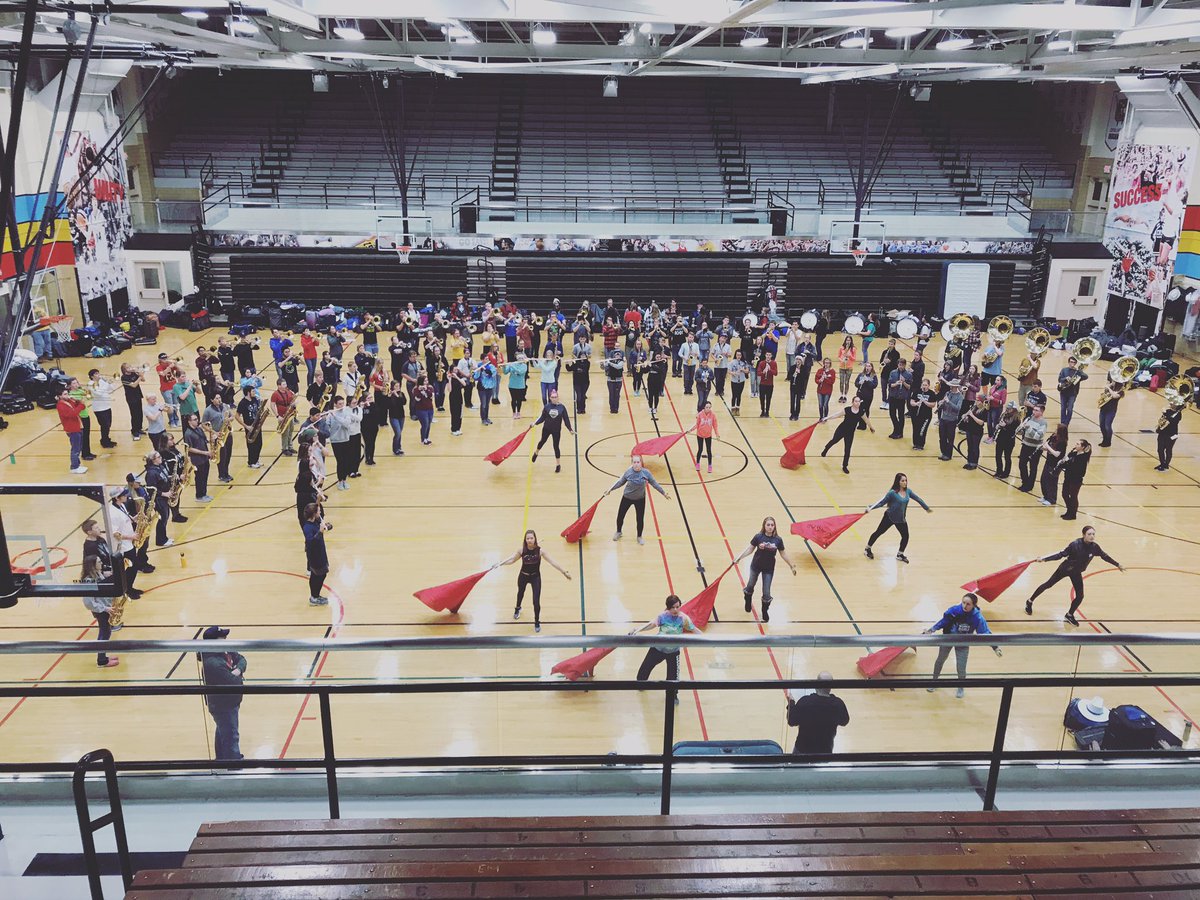 WyoBand's tweet photo. WASMB in final preparation for the Philadelphia Thanksgiving Day Parade 2018! #phillyparade #wyoband https://t.co/YTyHFXzdIL