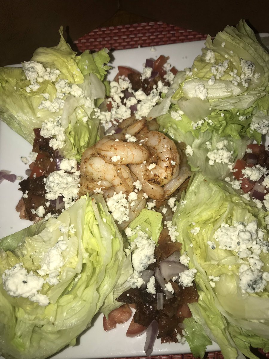 Grilled shrimp wedge salad <a href="/Thebeermuda/">Beermuda Bar</a>  today #itswhatsfordinner #shrimp #foodfantasy #foodporn #pghcraftbeer #pghcraftbeerbars