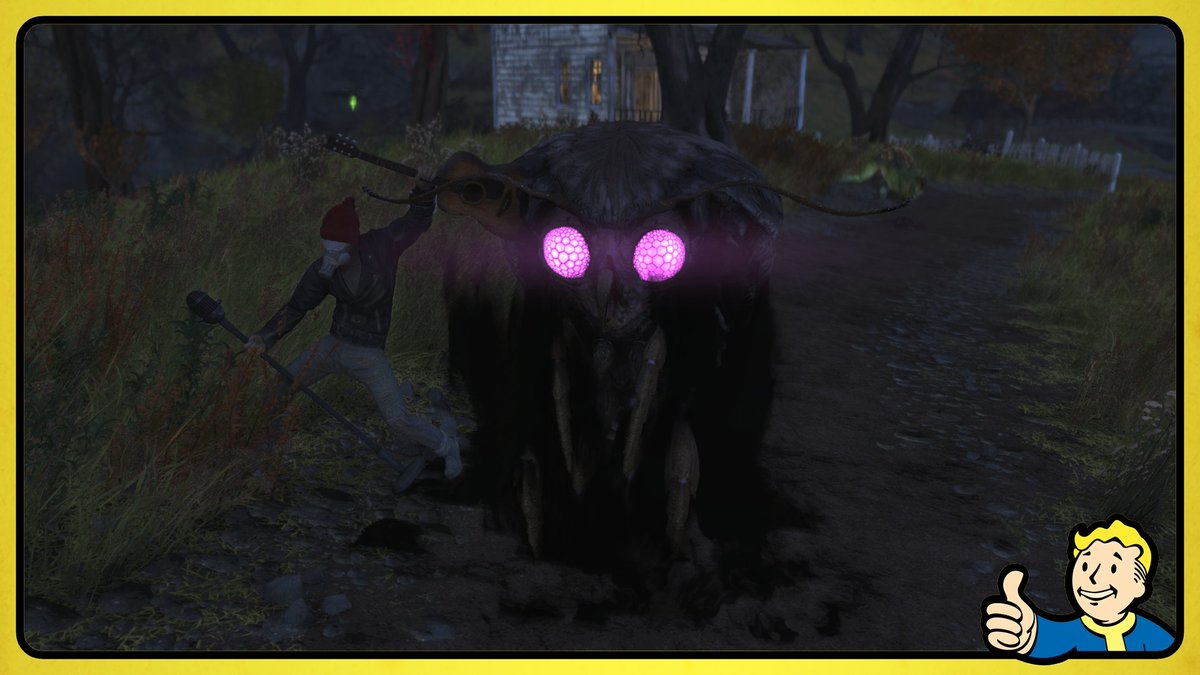 LexDysik's tweet image. All this talk about The Mothman had me wanting to going back to see him! #WiseMothMan # BatHatMan #EXPBoost