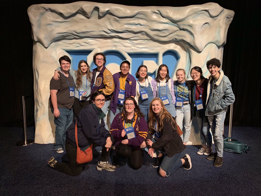 dentontheatre's tweet photo. The Texas Thespian State Festival 2018 was definitely one to remember for Denton’s Troupe 5358. #TTSF18 https://t.co/TpkqXHRT3V