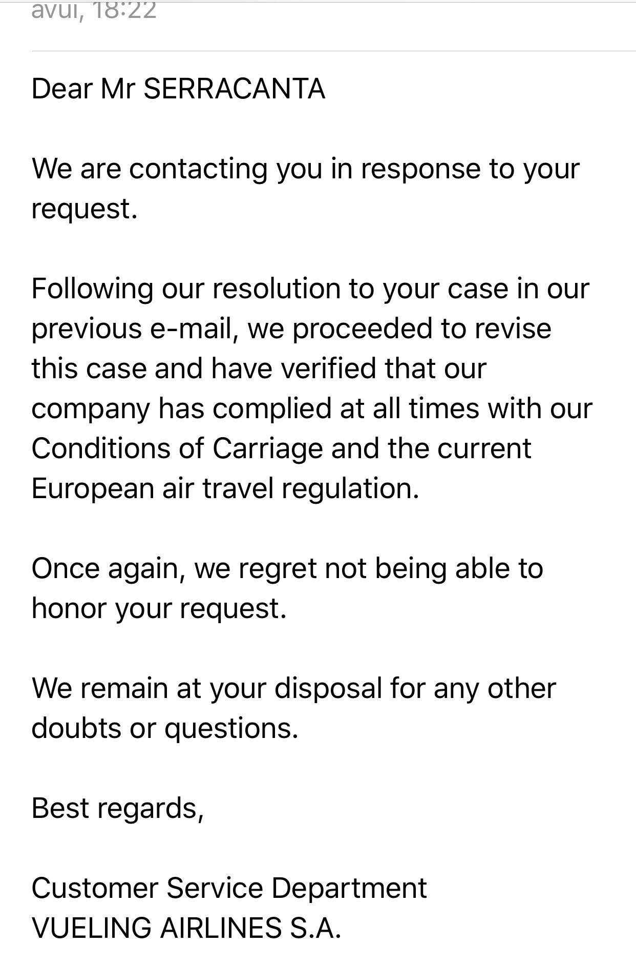 Vueling Airlines on Twitter "mserracanta Hello Miquel, we
