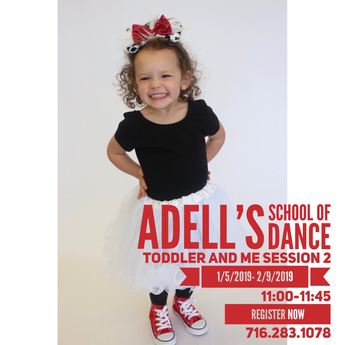 Toddler and Me Sessions start in January! Register now!