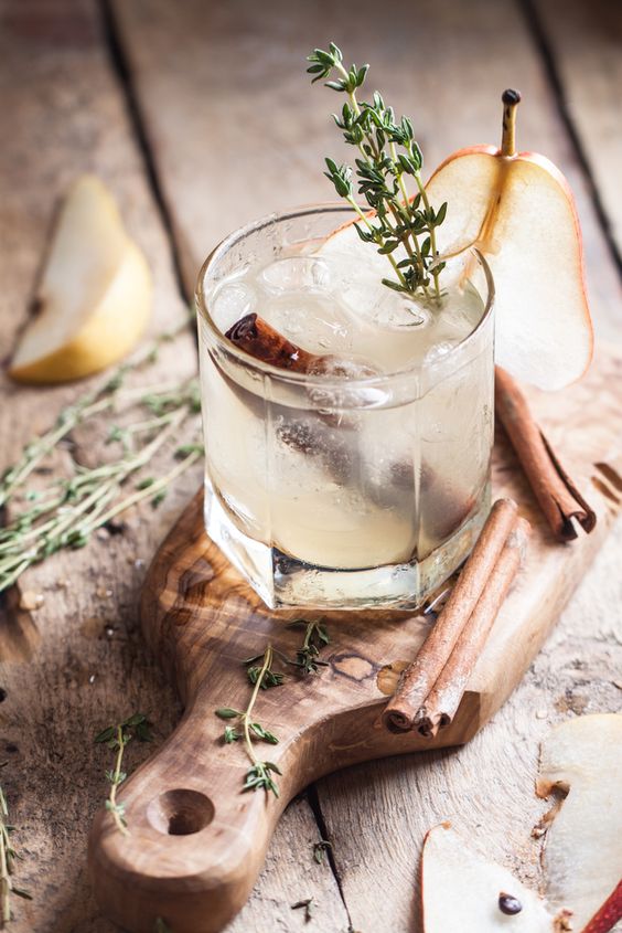 CSWS_SK's tweet photo. Moulin Vodka, muddled pear, a cinnamon stick and fresh thyme (topped with ginger beer or ginger ale) is all you need to create the perfect winter cocktail, pictured here. For a limited time only, #MoulinVodka is $0.75 off at your local liquor store! #SLGO #WinterSips https://t.co/8rfRn0cnU7