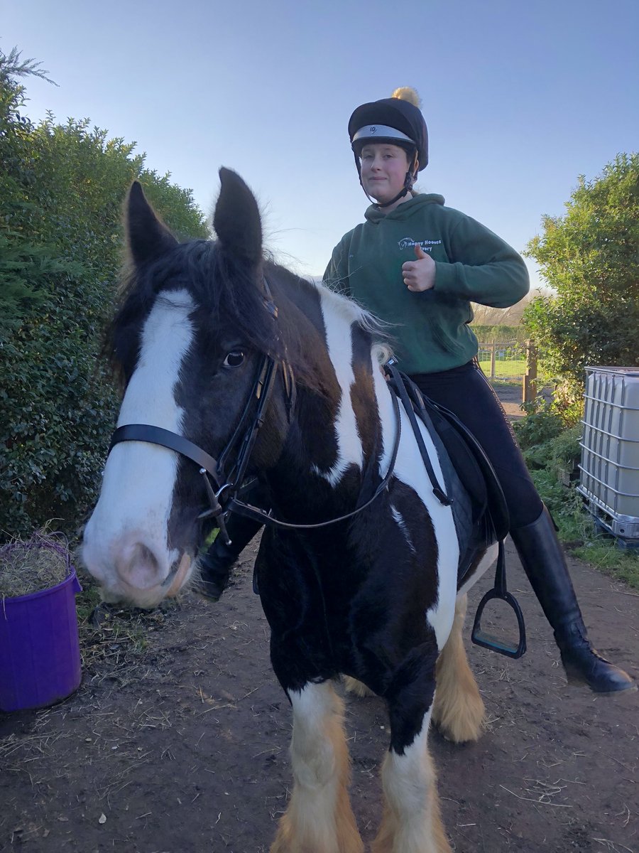 welshcobstar's tweet photo. Darling daughter with her weekend loan - the very lovely Trevor ☺️ https://t.co/S5010fTSk2