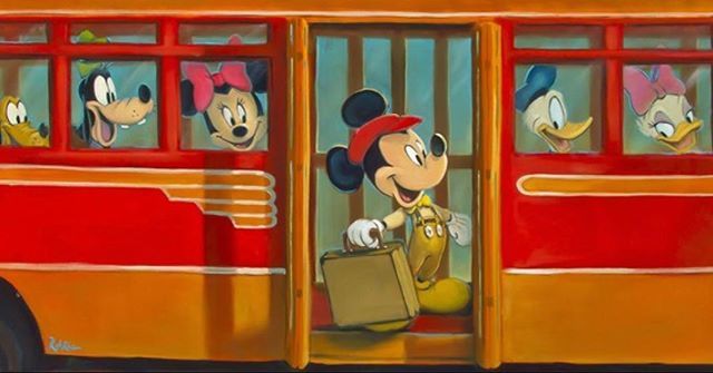 RobKazArt's tweet photo. We’re so glad you’re part of our adventures, Mickey! Happy 90th birthday!
.
Oil painting: Riding The Redline.
.
.
.
.
.
#redcartrolley #mickeymouse #robkaz #californiaadventure #happybirthdaymickeymouse #mickeymousebirthday #fabfive #fab5 #disney #disney… https://t.co/aL8zE0Bfcg https://t.co/PTDbLRnfXd