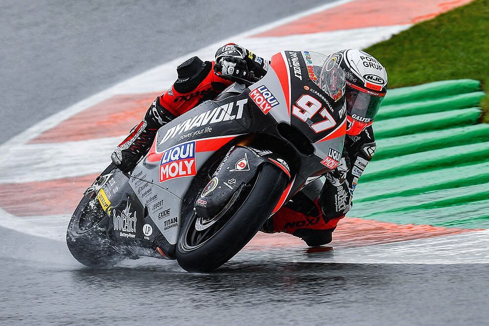 Fin de fiesta de MotoGP 2018 para los #HJCRiders en el #ValenciaGP. Los únicos supervivientes del asfalto mojado han sido #MarcosRamírez (7º en #Moto3) y #MarcelSchrotter (7º en #Moto2). El resto, #AlbertArenas, #PhilippOettl, #XaviVierge, #JorgeNavarro y #AndreaIannone #HJC