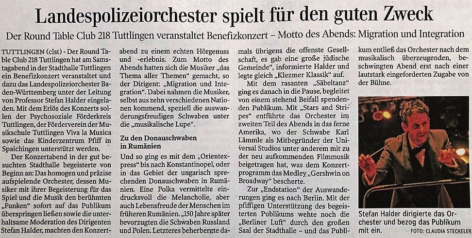 Das Benefizkonzert mit dem Landespolizeiorchester BW war ein voller Erfolg!
#benefizkonzert #charityconcert #landespolizeiorchesterbadenwürttemberg #tollerabend #danke