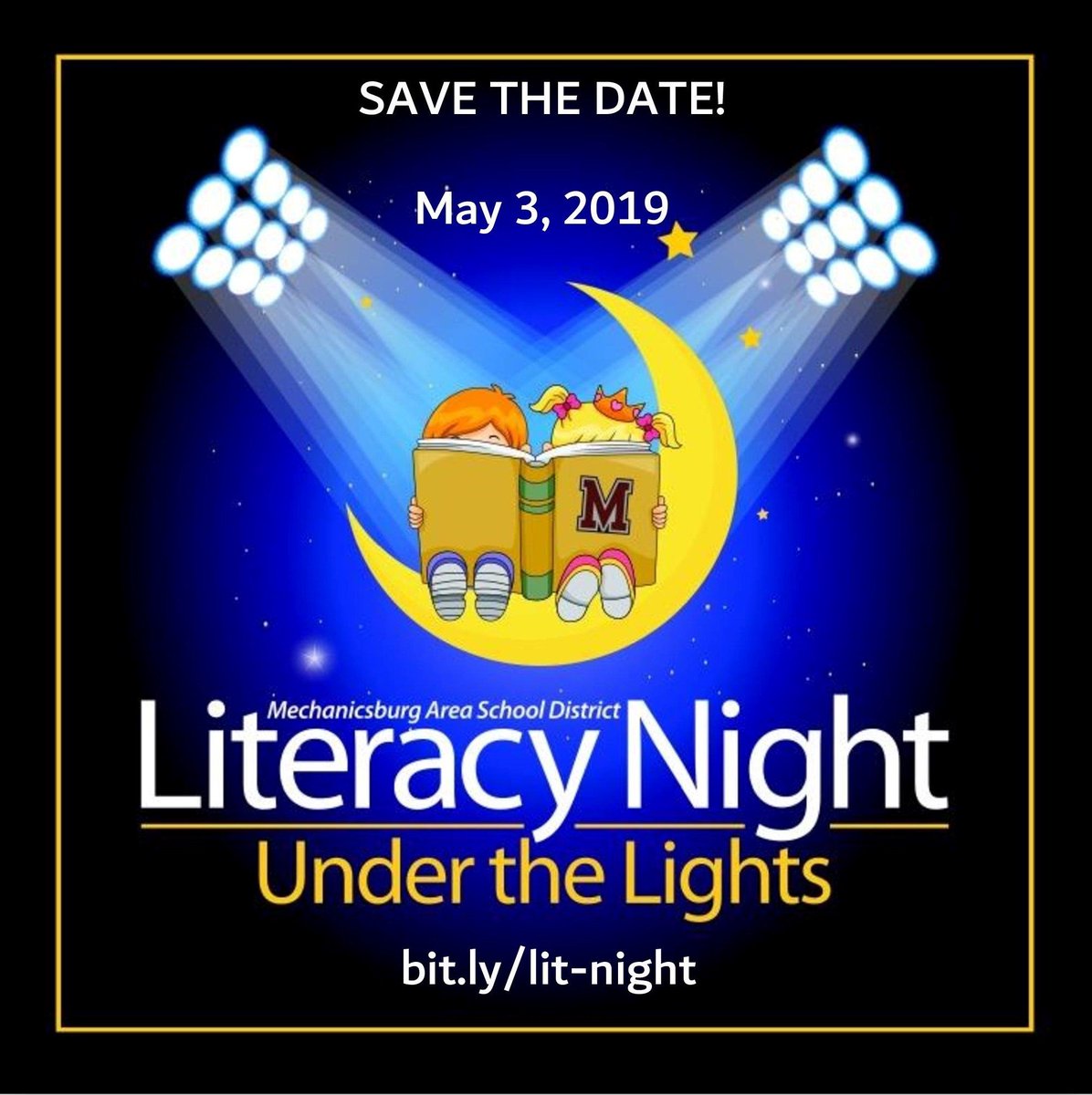 HooverARLisa's tweet photo. Save the date!  Literacy Night Under the Lights is scheduled for May 3, 2019.  Please check out our website: https://t.co/6rb3QyyoKK https://t.co/iCVcPtpKAY