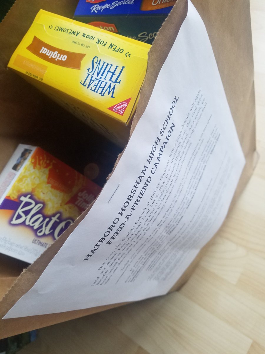 DSacony's tweet photo. @hattersstuco The Sacony household is ready for our drop off. This is such an amazing event. Great job everyone! #FAF #hatterpride https://t.co/am7jtMATDm