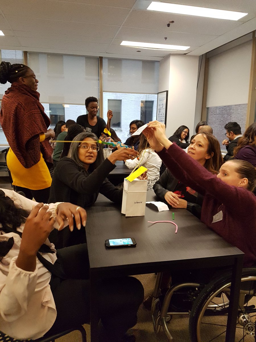 InclusiveGiving's tweet photo. What happens when you get 20 diverse and awesome fundraisers to build a tower with spaghetti and pipe cleaners? They make a plan and change the world!! #InclusiveGiving  #IGFellowship https://t.co/jIXL5YVHka