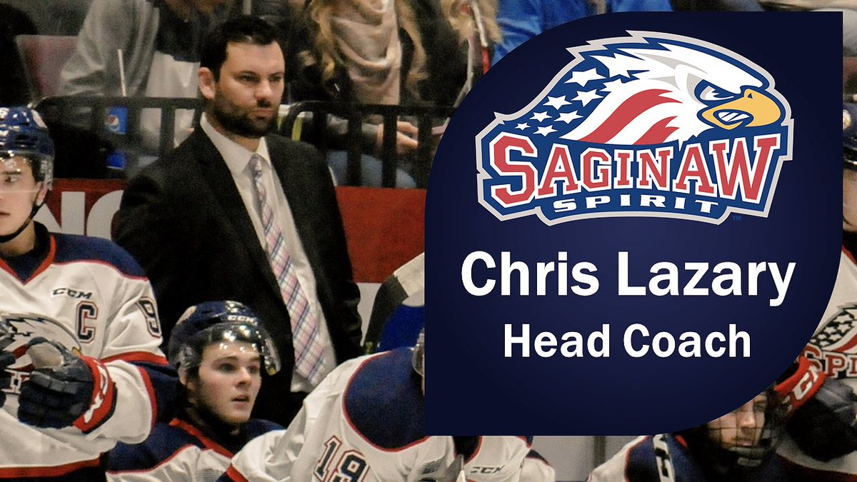 The Saginaw Spirit announce Chris Lazary has been promoted to Head Coach.