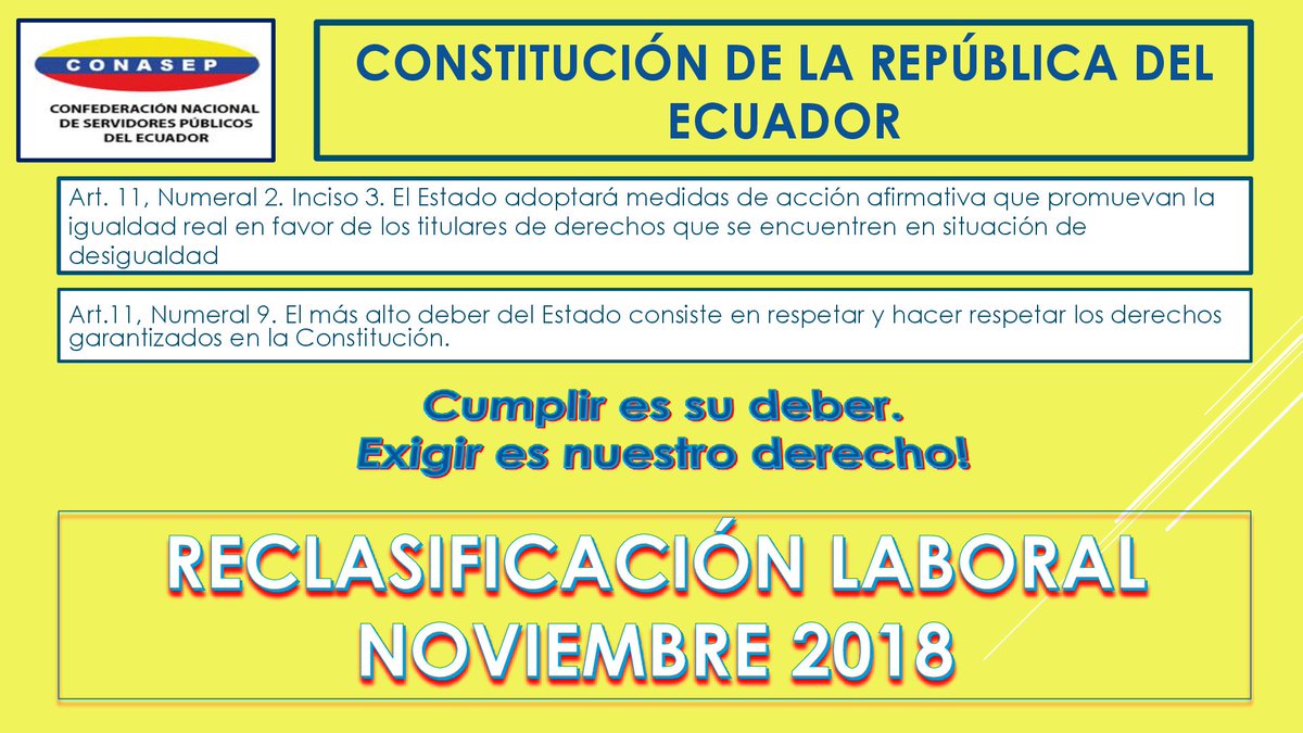 MadeChica's tweet photo. RECLASIFICACIÒN LABORAL, SERV PUB ADMINISTRATIVOS NOMB PERMANENTE MINEDUC No es un favor, es nuestro derecho!! Sr. @raulclementelh confiamos mañana se remita el proceso a @FinanzasEc para la Certificación Presupuestaria y se cumpla nuestro pago desde Noviembre con la RMU digna!! https://t.co/Wo3DtAPnmi