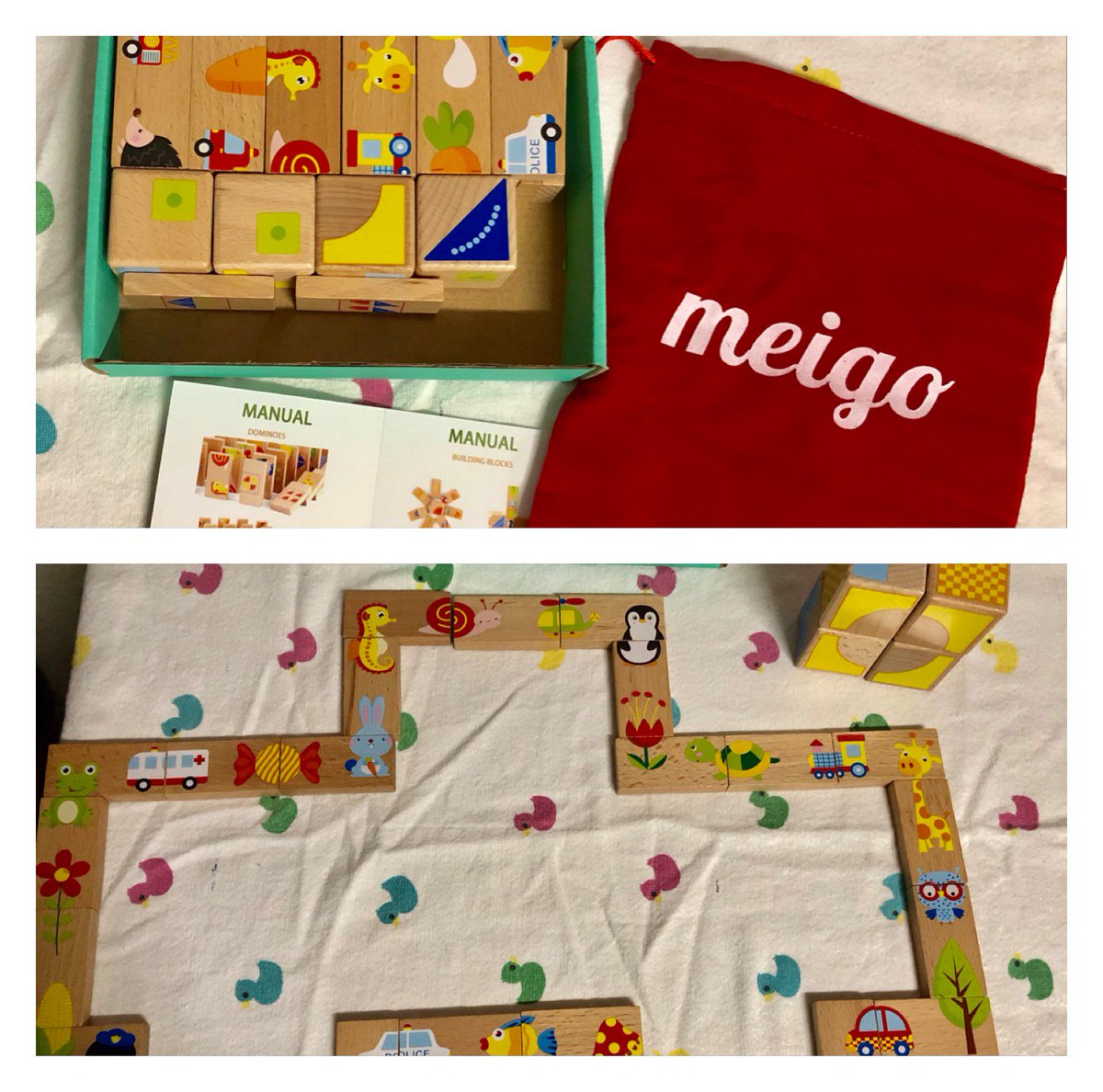 debbsmith9's tweet photo. This MEIGO 32PCS Dominoes Shape Puzzle is a great educational toy set. These blocks are lead free and non toxic. I got these for my granddaughter and she loves them. I recommend these blocks for all babies girls or boys. https://t.co/RcNPKKTo3G https://t.co/lvf26JcyQq