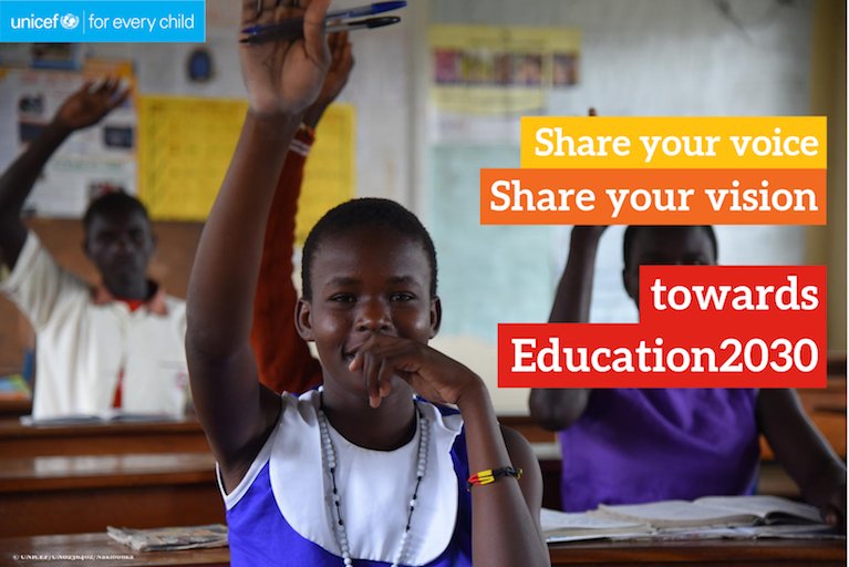 UNICEF Education (@unicefeducation) on Twitter photo 🙋HEY!! Do you work in the education sector, civil society, government, or is just a friend of <a href="/UNICEFEducation/">UNICEF Education</a>?
We want to hear from you!
UNICEF is developing a new Education Strategy (2019-2030)! Take our survey, & share your inputs: ow.ly/EayV30mDrVw 🙋HEY!! Do you work in the education sector, civil society, government, or is just a friend of <a href="/UNICEFEducation/">UNICEF Education</a>?
We want to hear from you!
UNICEF is developing a new Education Strategy (2019-2030)! Take our survey, & share your inputs: ow.ly/EayV30mDrVw