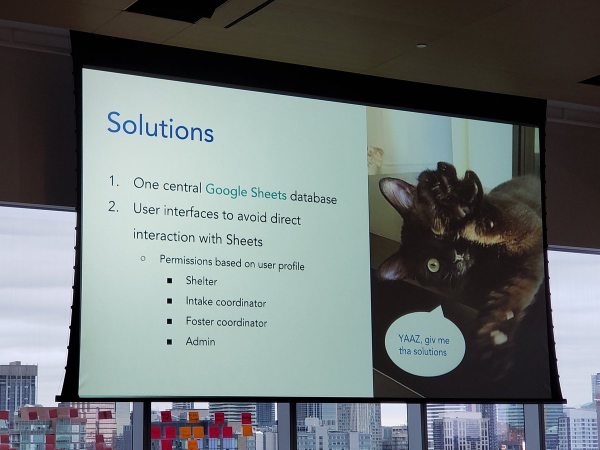 marc_saltzman's tweet photo. Congrats to the winning code for @TorontoCatRescu, one of the 6 Canadian charities here at the #GiftTheCode #hackathon. Honoured to be a judge at this annual @CapitalOneCA event. #UseDigitalForGood https://t.co/pZ68e6Wq3G