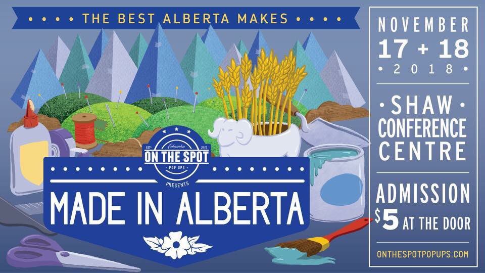OntheSpotPopUp's tweet photo. Dear #Edmonton we have an amazing show at the #shawconference for #madeinalberta. With the #Canadapost strike & #greycup road closures our makers are in need of support. Please consider coming downtown today before 4PM to shop #yegmade! #yeg #yegdt https://t.co/kH5AWMuSw1