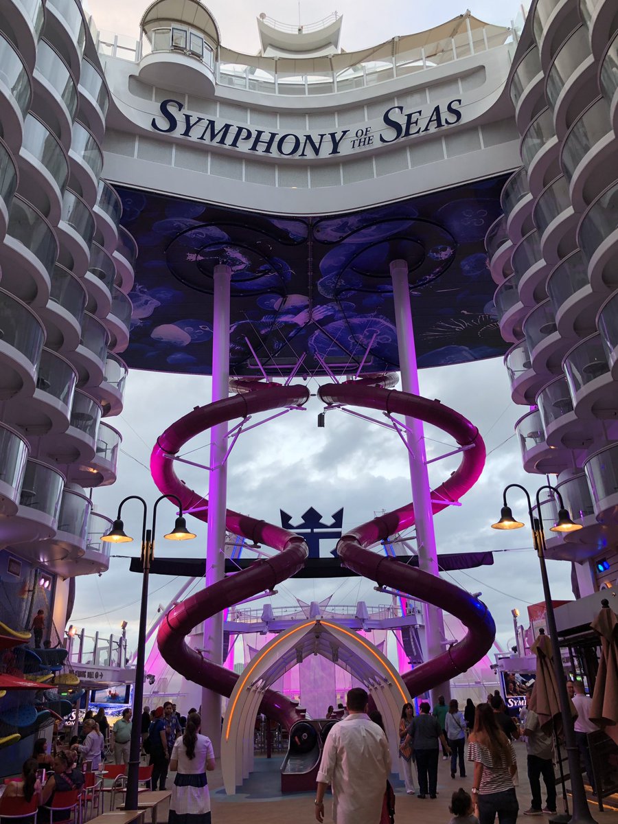 bridgettescholl's tweet photo. Set sail this weekend on the largest cruise ship in the world for the North American launch of @RoyalCaribbean’s #SymphonyoftheSeas! I can’t even tell you how many times my jaw hit the floor—this ship is full of over-the-top thrills 🌊🛳⚓️ https://t.co/n9iqkNPwrl