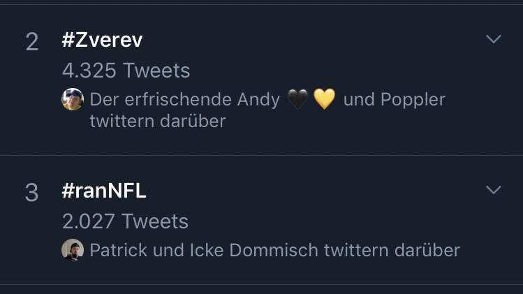 Der_Journalist's tweet photo. Nur noch Zverev und den Tatort einholen!😂 #ranNFL #Treppchen https://t.co/wYeWuiBBQk