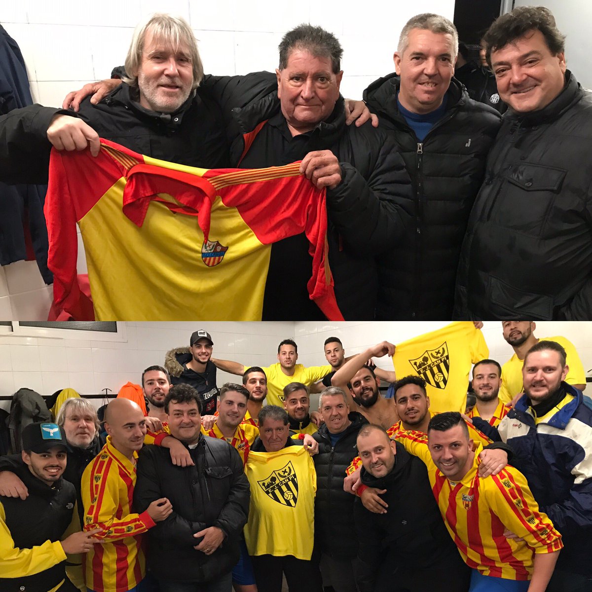 Gran Victoria avui dels nostres 2-1 contra CD Cerro. Amb gols de Fernado Baena i Juan Vilchez. També ens ha visitat un dels mítics ex-jugadors del club, Salvador Pares Buded, moltes gràcies per la teva visita. A seguir treballant nois i AMUNT CAN PI!!
