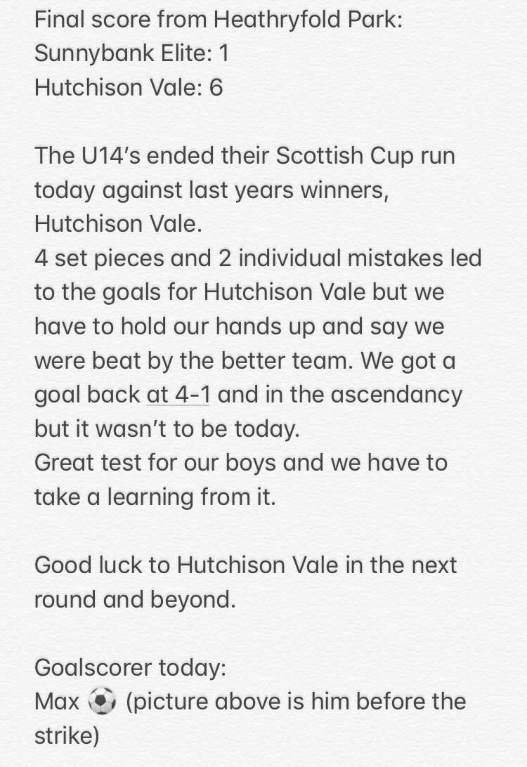 coach_elite's tweet photo. Scottish Cup heartache for the U14’s https://t.co/jTUwAlpoex