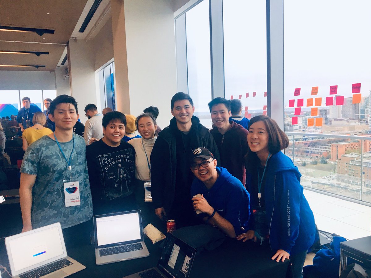 RachelSiu's tweet photo. had a whirlwind of a weekend at my first ever hackathon with @GiftTheCode @CapitalOneCA! feeling #blessed to have experienced it all alongside my @lighthouse_labs alumni fam + @carmentsng, thanks for keeping me sane through the long nights ❤️ and now, I sleep✌️ #DigitalForGood https://t.co/MpzYYBTgye