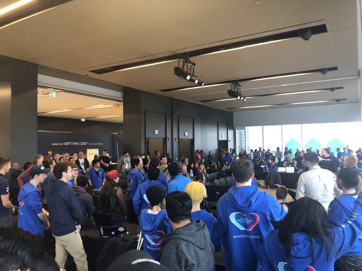 RachelSiu's tweet photo. had a whirlwind of a weekend at my first ever hackathon with @GiftTheCode @CapitalOneCA! feeling #blessed to have experienced it all alongside my @lighthouse_labs alumni fam + @carmentsng, thanks for keeping me sane through the long nights ❤️ and now, I sleep✌️ #DigitalForGood https://t.co/MpzYYBTgye
